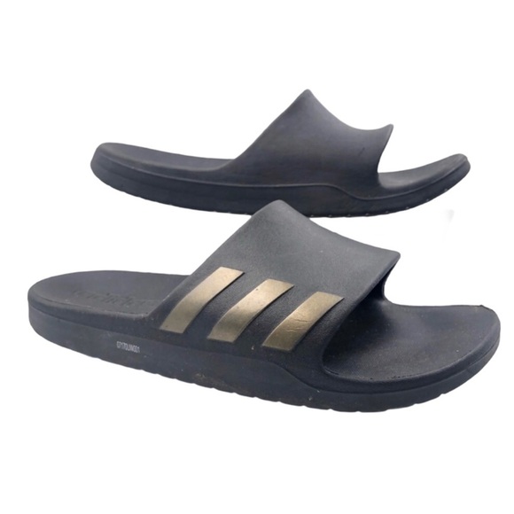 adidas Other - Adidas Black Rubber Recovery Sandals Men Sz 7, Women 9